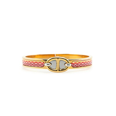HERMES MINI CLICK PM CHAINE D'ANCRE BRACELET GOLD PINK PLATED  HERMES MINI CLICK PM CHAINE D'ANCRE BRACELET GOLD PINK PLATED